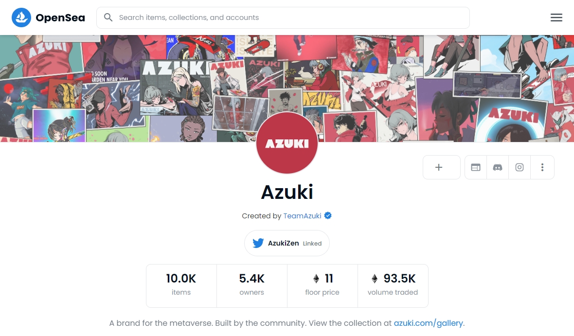 Azuki коллекция нфт