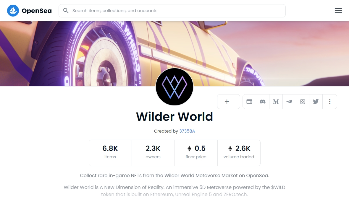 Wilder World nft коллекция