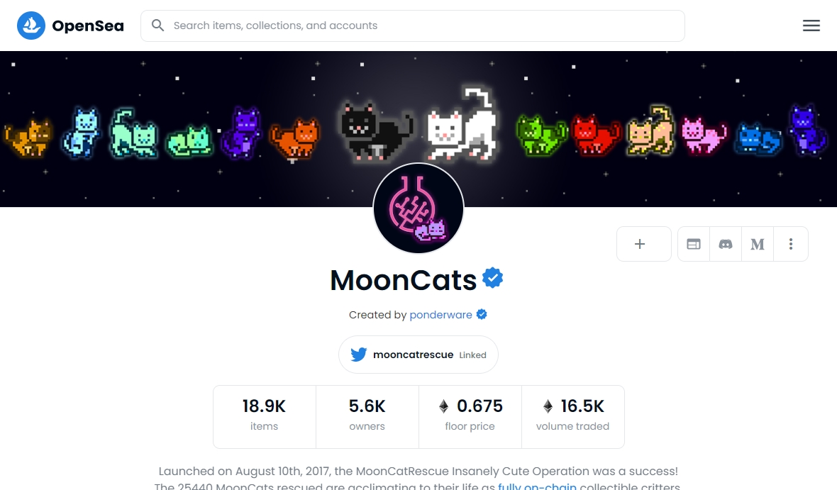 MoonCats nft токен