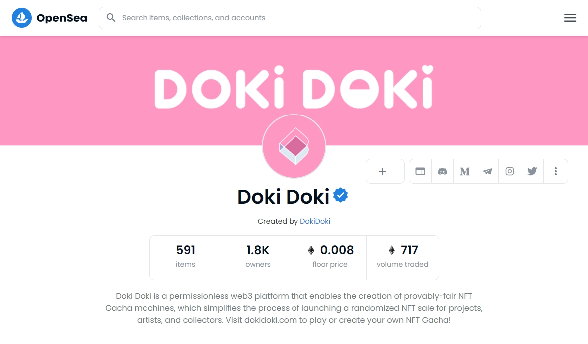 Doki Doki nft коллекция