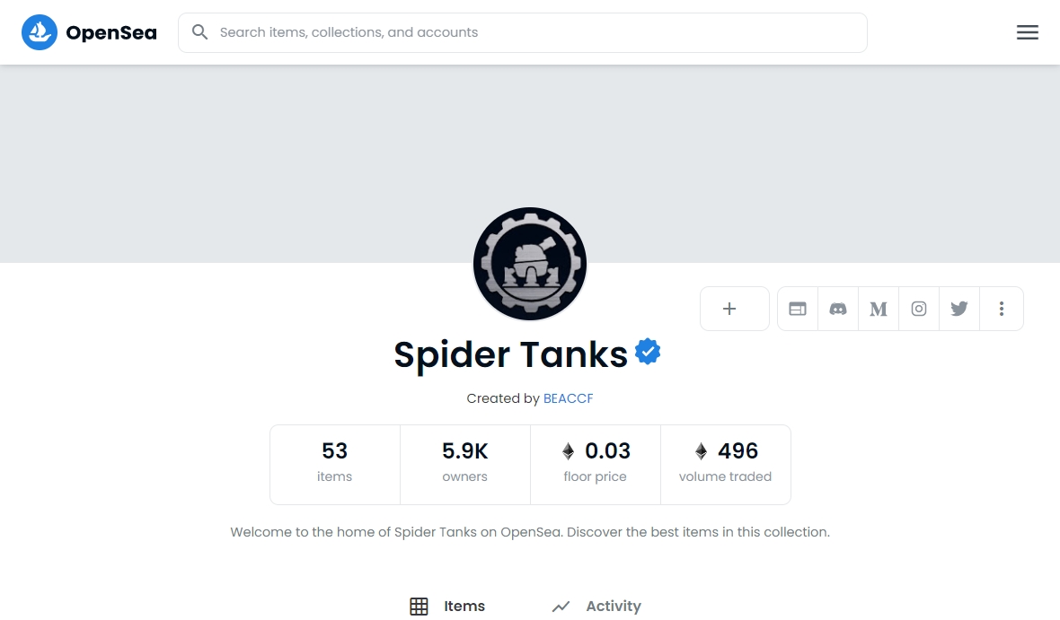 Spider Tanks нфт коллекция